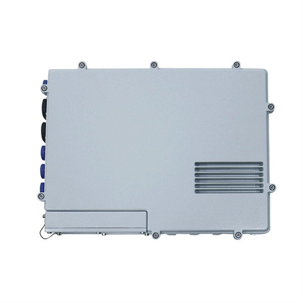 Dual-core fusion splice box for drop fiber optic cable