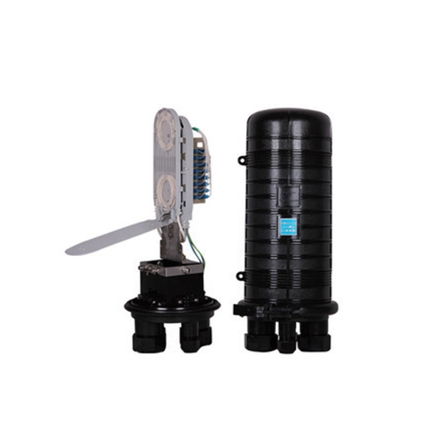 How long should the fiber optic cable be coiled in the communication pipeline 